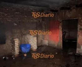 Las llamas destruyeron una vivienda presuntamente deshabitada en Villa del Sur