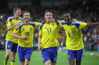 Suecia firmó una goleada ante Túnez y quedó al frente del Grupo F