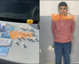 Un conductor fue interceptado tras cruzar en rojo y llevaba cocaína y una pistola