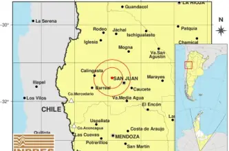 Un temblor de magnitud 3.9 se sintió en San Juan durante la siesta