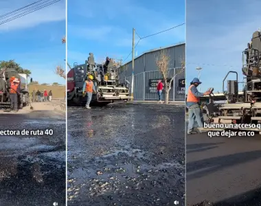 Tras el reclamo vecinal y la difusión de la Mil20, Rawson pavimentó un tramo clave del departamento