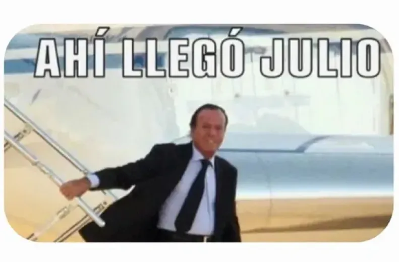 Los memes de Julio Iglesias vuelven a dominar internet con el inicio de julio - Imagen