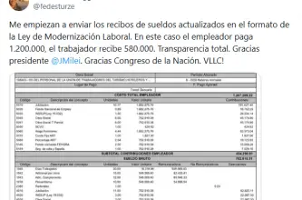 Sturzenegger celebró un recibo de $580.000 y quedó en el centro de las críticas