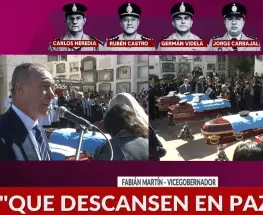 "Nos va a costar mucho superar este momento": Con la voz quebrada, Fabián Martín despidió a las víctimas de la tragedia aérea