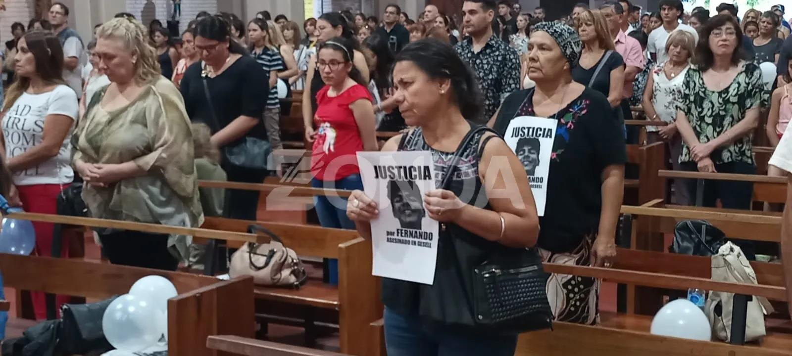 Misa por fernando báez sosa en san juan 