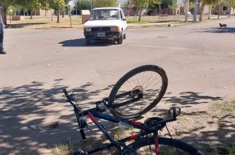 Un ciclista de 17 años es atropellado en Pocito