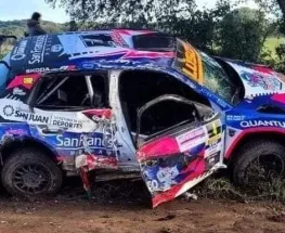 Tremendo vuelco del sanjuanino Gastón Pastén en el Rally Argentino