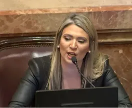 Una senadora libertaria homenajeó a Jesús y pidió promover valores cristianos