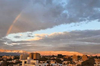 Postal soñada: el arcoíris se robó todas las miradas en San Juan
