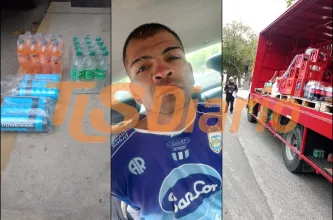 Detuvieron en la Terminal a un hombre acusado de intentar llevarse bebidas de un camión