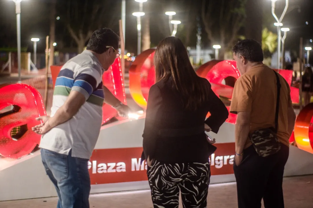 Inauguran la remodelación de la plaza de Caucete