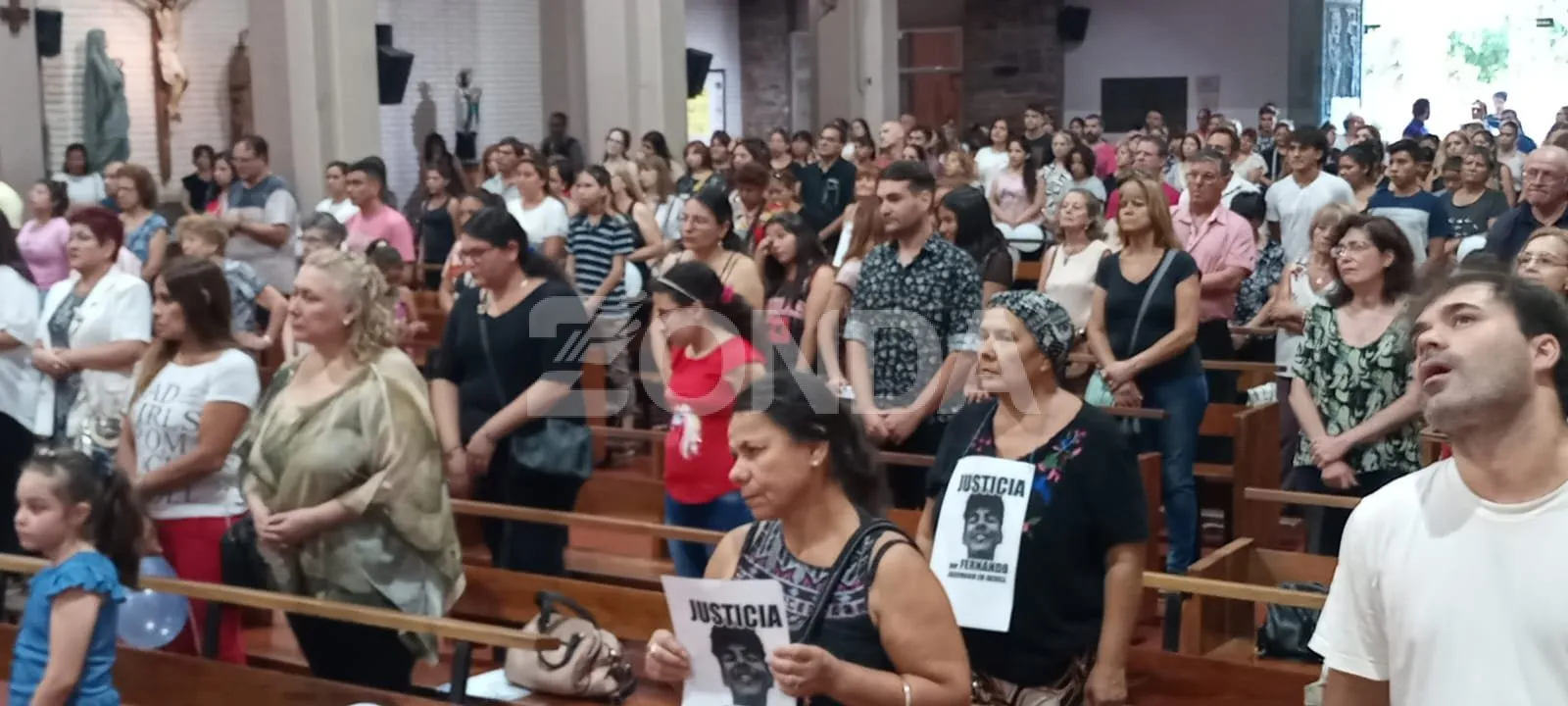 Misa por fernando báez sosa en san juan 