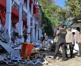 Un sismo de 7,4 en Indonesia dejó una víctima fatal y daños materiales