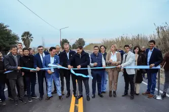 Orrego habilitó la repavimentación de calle Divisoria y confirmó más asfaltos en el departamento