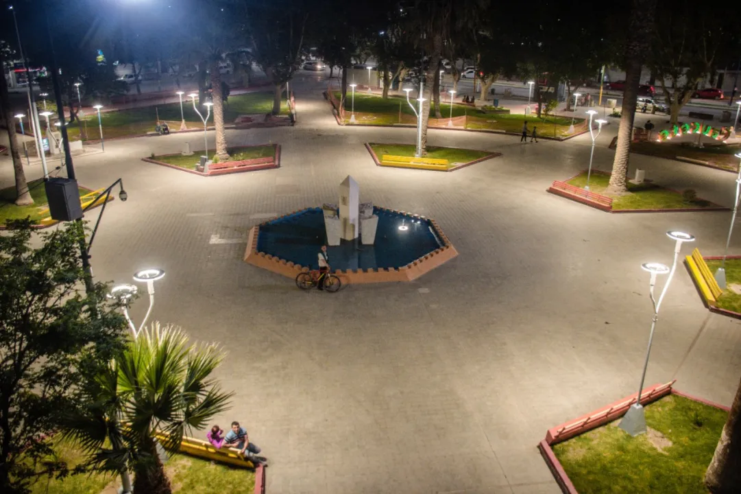 Inauguran la remodelación de la plaza de Caucete