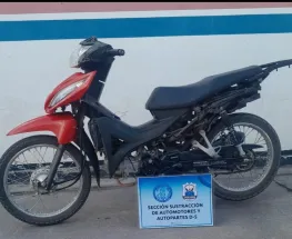 Hallan en Chimbas una motocicleta denunciada como robada en Capital