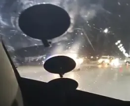 Detectan un hundimiento en la Ruta 40 y restringen la circulación en Albardón