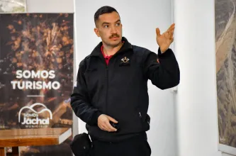 Comerciantes y vecinos participaron de una capacitación sobre prevención de incendios en Jáchal