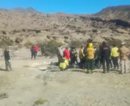La primera imagen del doloroso operativo para recuperar a las siete víctimas en Valle Fértil