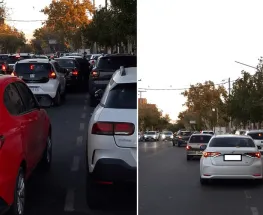 Vecinos reclaman por el caos vehicular en un populoso colegio de Capital