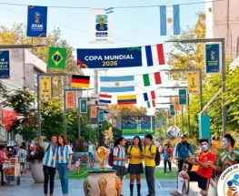 El centro de San Juan suma pantallas, promociones y sorteos para acompañar el Mundial