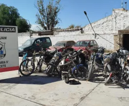 Secuestraron 18 motos en Caucete durante operativos por picadas y ruidos molestos