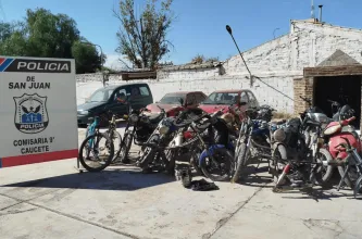 Secuestraron 18 motos en Caucete durante operativos por picadas y ruidos molestos