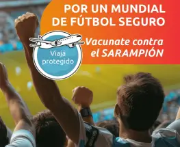 Instan a completar la vacunación contra el sarampión antes de viajar al Mundial