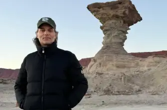 Joaquín Furriel recorrió Ischigualasto y compartió una jornada cercana con el personal del parque