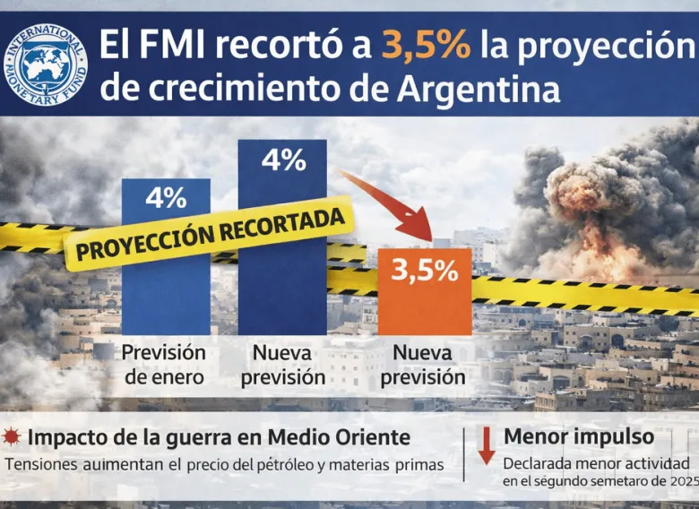 El FMI bajó la proyección de crecimiento y alertó por más inflación