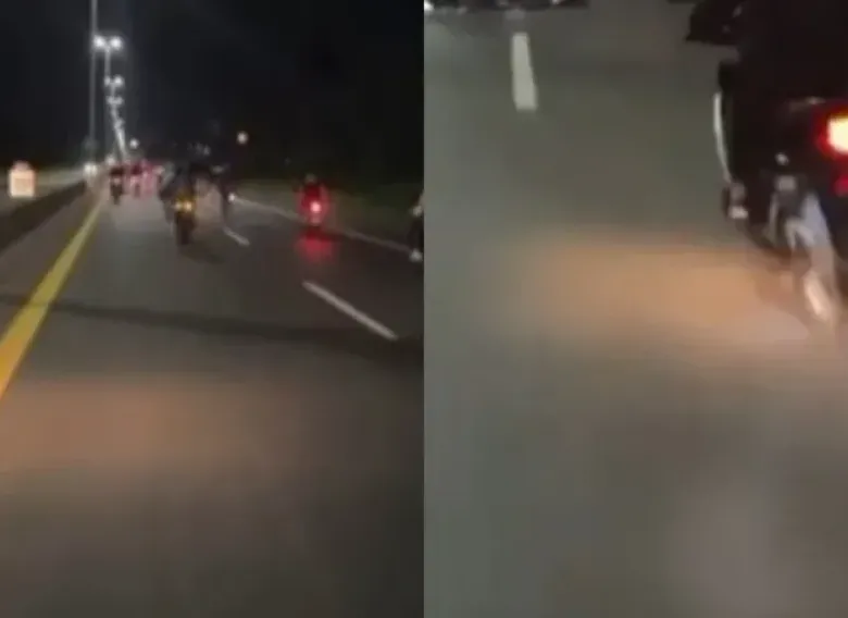 Un motociclista murió al chocar en una carrera clandestina y la secuencia quedó filmada