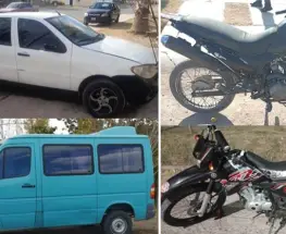Recuperaron autos, motos y una camioneta con pedido de secuestro en distintos operativos