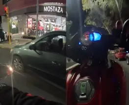Pasó a la Policía, hizo un "willy" en plena Avenida Libertador y lo subió a las redes