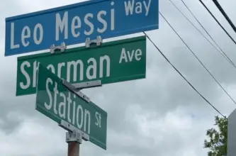 Berkeley Heights inauguró una calle ceremonial con el nombre de Lionel Messi
