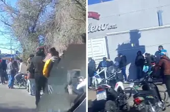 Más de cinco cuadras de espera para postularse a un puesto de trabajo en Chimbas