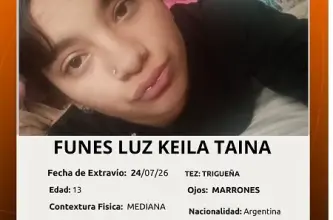 Buscan intensamente a una adolescente de 13 años desaparecida desde el viernes