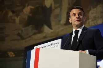 Macron realiza una fuerte advertencia a Europa