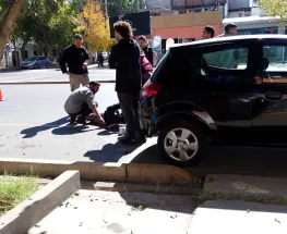 Choque en Ignacio de la Roza frente a la Universidad Siglo 21: Una persona herida
