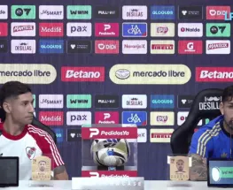 Paredes y Montiel marcaron el clima del Superclásico en conferencia conjunta