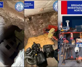 Hallan un escondite subterráneo con armas y objetos robados tras el asalto a una barbería