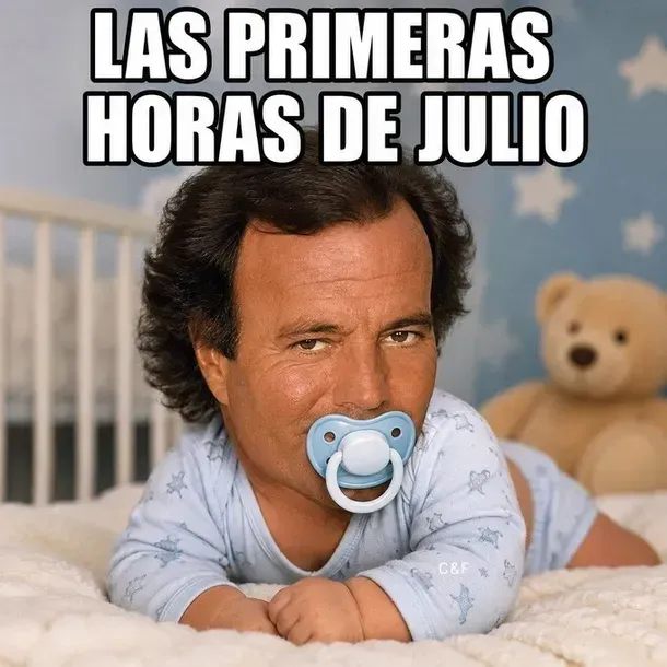 Los memes de Julio Iglesias vuelven a dominar internet con el inicio de julio - Imagen