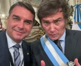 Milei viajará a Brasil para respaldar la postulación de Flávio Bolsonaro