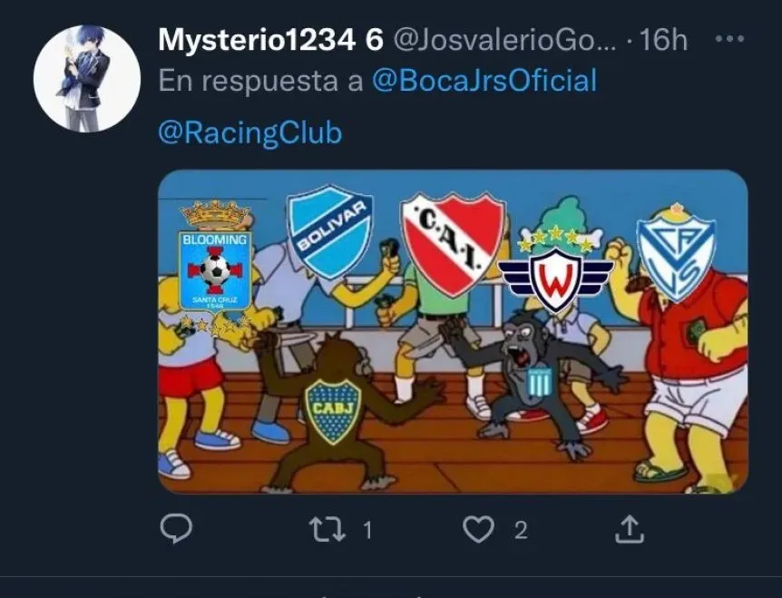 Meme Boca Racing