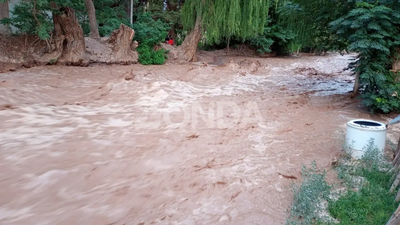 Creciente en Barreal