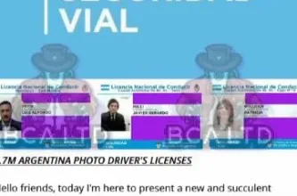 Hackean la base de datos de las licencias de conducir y venden la de Milei y Bullrich