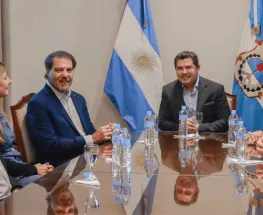 Orrego mantuvo un encuentro con Claudio Zuchovicki en San Juan