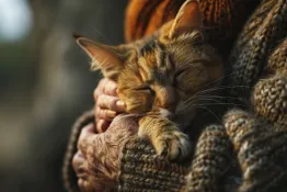 Qué explica la ciencia sobre los gatos que duermen encima de sus dueños
