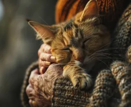 Qué explica la ciencia sobre los gatos que duermen encima de sus dueños