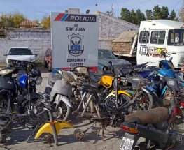 Allanamientos en Caucete dejaron seis detenidos y 11 motos secuestradas