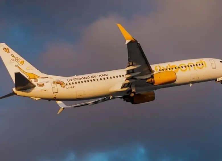 Flybondi redujo su operación a un solo avión y canceló la mayoría de sus vuelos